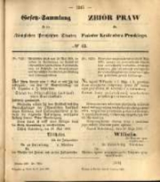 Gesetz-Sammlung f&uuml;r die K&ouml;niglichen Preussischen Staaten. 1869.06.08 No42