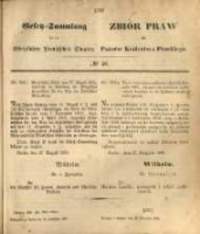 Gesetz-Sammlung f&uuml;r die K&ouml;niglichen Preussischen Staaten. 1869.09.18 No58