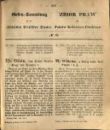 Gesetz-Sammlung f&uuml;r die K&ouml;niglichen Preussischen Staaten. 1869.09.30 No60
