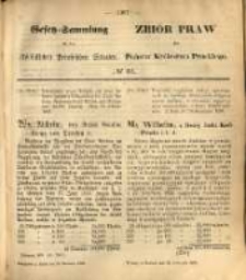 Gesetz-Sammlung f&uuml;r die K&ouml;niglichen Preussischen Staaten. 1869.11.22 No66
