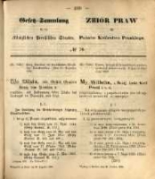 Gesetz-Sammlung f&uuml;r die K&ouml;niglichen Preussischen Staaten. 1869.12.27 No70