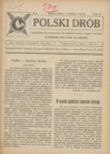 Polski Drób: czasopismo dla hodowców i miłośników drobiu, gołębi i królików 1923.03.15 R.2 Nr5
