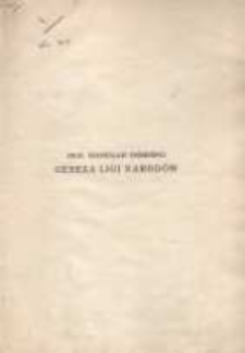 Geneza Ligi Narod&oacute;w