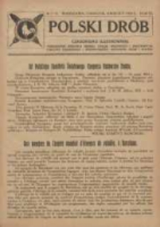 Polski Drób: czasopismo ilustrowane poświęcone hodowli drobiu, gołębi rasowych i pocztowych, ptactwa ozdobnego i śpiewającego, królików, psów i kotów 1924.04 R.3 Nr7/8