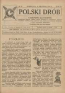 Polski Drób: czasopismo ilustrowane poświęcone hodowli drobiu, gołębi rasowych i pocztowych, ptactwa ozdobnego i śpiewającego, królikow, psów, kotów oraz sprawom przemysłu i handlu produktami drobiowemi 1924.09.20 R.3 Nr18