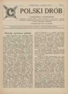 Polski Dr&oacute;b: czasopismo ilustrowane poświęcone hodowli drobiu, gołębi rasowych i pocztowych, ptactwa ozdobnego i śpiewającego, kr&oacute;likow, ps&oacute;w, kot&oacute;w oraz sprawom przemysłu i handlu produktami drobiowemi 1926.03.01 R.5 Nr5