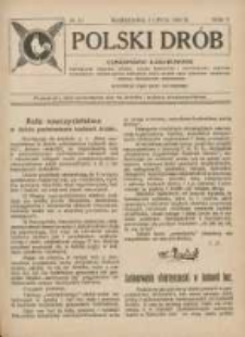 Polski Dr&oacute;b: czasopismo ilustrowane poświęcone hodowli drobiu, gołębi rasowych i pocztowych, ptactwa ozdobnego i śpiewającego, kr&oacute;likow, ps&oacute;w, kot&oacute;w oraz sprawom przemysłu i handlu produktami drobiowemi 1926.07.01 R.5 Nr13
