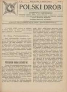 Polski Drób: czasopismo ilustrowane poświęcone hodowli drobiu, gołębi rasowych i pocztowych, ptactwa ozdobnego i śpiewającego, królikow, psów, kotów oraz sprawom przemysłu i handlu produktami drobiowemi 1926.07.15 R.5 Nr14
