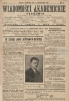 Wiadomości Akademickie 1930.10.19 R.2 Nr3