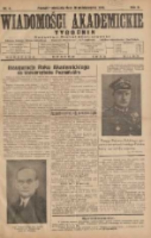 Wiadomości Akademickie 1930.10.26 R.2 Nr4