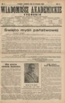 Wiadomości Akademickie 1930.11.16 R.2 Nr7