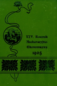 Rocznik Asekuracyjno-Ekonomiczny. 1905. R.14
