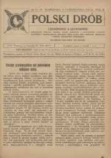 Polski Dr&oacute;b: czasopismo ilustrowane poświęcone hodowli drobiu, gołębi rasowych i pocztowych, ptactwa ozdobnego i śpiewającego, kr&oacute;likow, ps&oacute;w, kot&oacute;w oraz sprawom przemysłu i handlu produktami drobiowemi 1924.10.15 R.3 Nr19/20