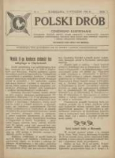 Polski Dr&oacute;b: czasopismo ilustrowane poświęcone hodowli drobiu, gołębi rasowych i pocztowych, ptactwa ozdobnego i śpiewającego, kr&oacute;likow, ps&oacute;w, kot&oacute;w oraz sprawom przemysłu i handlu produktami drobiowemi 1926.01.15 R.5 Nr2
