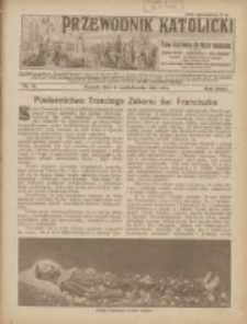 Przewodnik Katolicki: pismo ilustrowane dla Rodzin katolickich z dodatkami "Opiekun Dziatek", "Gospodarstwo", "Moja bibljoteka" 1925.10.11 R.31 Nr41