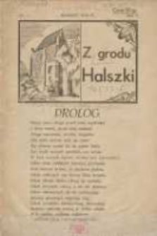 Z Grodu Halszki: pisemko młodzieży gimnazjalnej w Szamotułach 1931 marzec R.1 Nr1