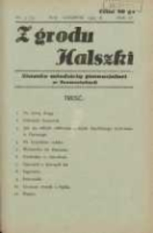 Z Grodu Halszki: pisemko młodzieży gimnazjalnej w Szamotułach 1933 maj/czerwiec R.4 Nr3