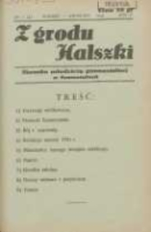 Z Grodu Halszki: pisemko młodzieży gimnazjalnej w Szamotułach 1934 marzec/kwiecień R.5 Nr7
