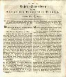 Gesetz-Sammlung f&uuml;r die K&ouml;niglichen Preussischen Staaten. 1818 No6