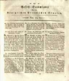 Gesetz-Sammlung f&uuml;r die K&ouml;niglichen Preussischen Staaten. 1818 No10