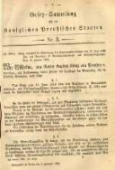 Gesetz-Sammlung für die Königlichen Preussischen Staaten. 1883.02.02 No3