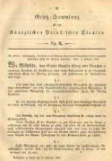 Gesetz-Sammlung für die Königlichen Preussischen Staaten. 1883.02.24 No6