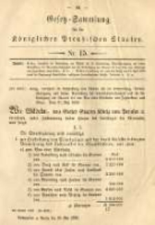 Gesetz-Sammlung für die Königlichen Preussischen Staaten. 1883.05.28 No15