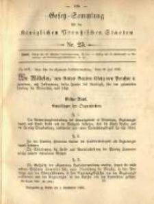Gesetz-Sammlung für die Königlichen Preussischen Staaten. 1883.09.01 No25