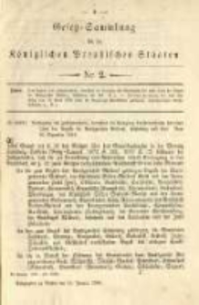 Gesetz-Sammlung für die Königlichen Preussischen Staaten. 1885.01.15 No2