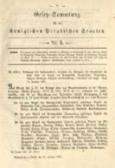 Gesetz-Sammlung für die Königlichen Preussischen Staaten. 1885.01.31 No3
