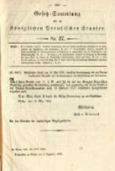 Gesetz-Sammlung für die Königlichen Preussischen Staaten. 1885.12.03 No37