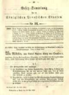 Gesetz-Sammlung für die Königlichen Preussischen Staaten. 1889.05.23 No12