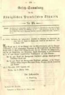 Gesetz-Sammlung für die Königlichen Preussischen Staaten. 1889.10.15 No25