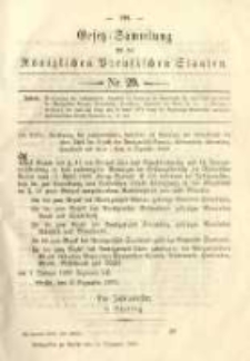 Gesetz-Sammlung für die Königlichen Preussischen Staaten. 1889.12.12 No29