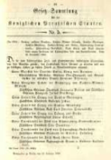 Gesetz-Sammlung für die Königlichen Preussischen Staaten. 1890.02.22 No5