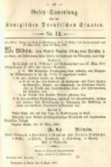 Gesetz-Sammlung für die Königlichen Preussischen Staaten. 1890.04.10 No12