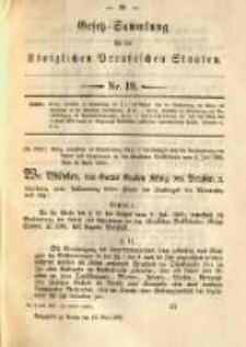 Gesetz-Sammlung für die Königlichen Preussischen Staaten. 1890.05.16 No19