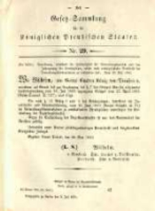 Gesetz-Sammlung für die Königlichen Preussischen Staaten. 1890.07.05 No29