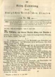 Gesetz-Sammlung für die Königlichen Preussischen Staaten. 1890.07.14 No32