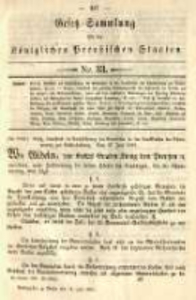Gesetz-Sammlung f&uuml;r die K&ouml;niglichen Preussischen Staaten. 1890.07.18 No33