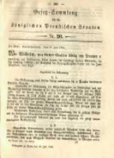 Gesetz-Sammlung für die Königlichen Preussischen Staaten. 1891.07.10 No20