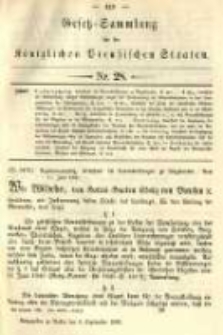 Gesetz-Sammlung f&uuml;r die K&ouml;niglichen Preussischen Staaten. 1891.09.08 No28