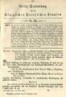 Gesetz-Sammlung f&uuml;r die K&ouml;niglichen Preussischen Staaten. 1891.12.30 No38