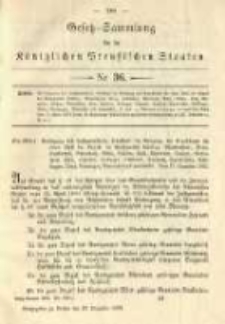 Gesetz-Sammlung für die Königlichen Preussischen Staaten. 1892.12.28 No36