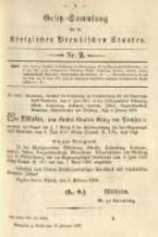 Gesetz-Sammlung für die Königlichen Preussischen Staaten. 1893.02.15 No2