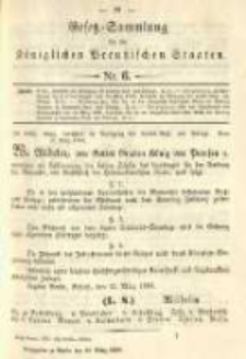 Gesetz-Sammlung für die Königlichen Preussischen Staaten. 1893.03.20 No6