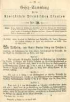 Gesetz-Sammlung für die Königlichen Preussischen Staaten. 1893.04.14 No10