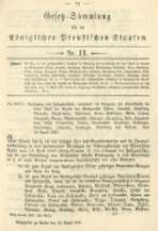 Gesetz-Sammlung für die Königlichen Preussischen Staaten. 1893.04.26 No11