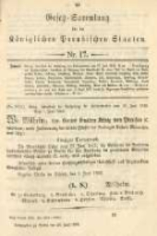 Gesetz-Sammlung für die Königlichen Preussischen Staaten. 1893.06.26 No17