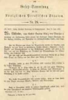 Gesetz-Sammlung für die Königlichen Preussischen Staaten. 1893.06.29 No18